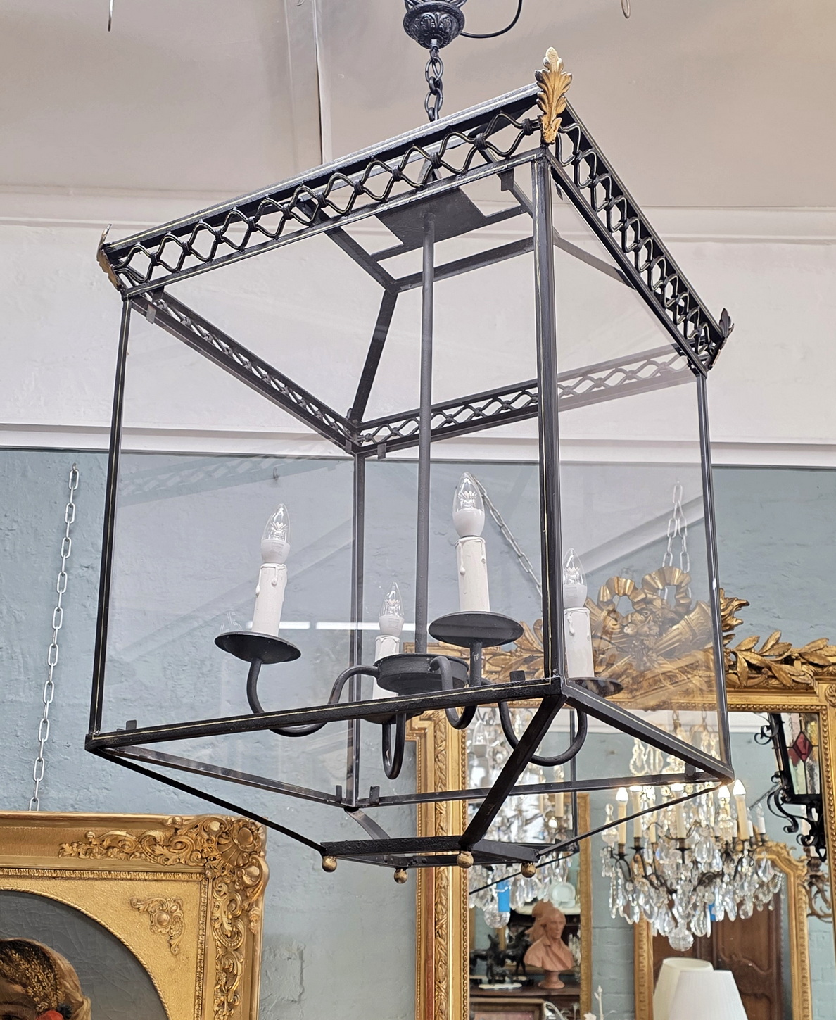 A large French Regence Lantern